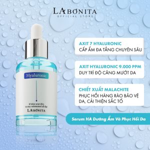Combo Căng Bóng Làn Da Serum HA Cấp Ẩm + Kem Dưỡng Phục Hồi Da La Bonita Vita K Repair Cream 30ml