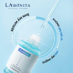 Combo Căng Bóng Làn Da Serum HA Cấp Ẩm + Kem Dưỡng Phục Hồi Da La Bonita Vita K Repair Cream 30ml