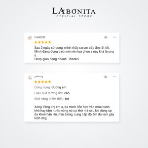 COMBO Serum HA & Kem Labonita Vital Hyaluronic Acid - Bộ Đôi Dưỡng Ẩm Sáng Da & Tăng Độ Đàn Hồi