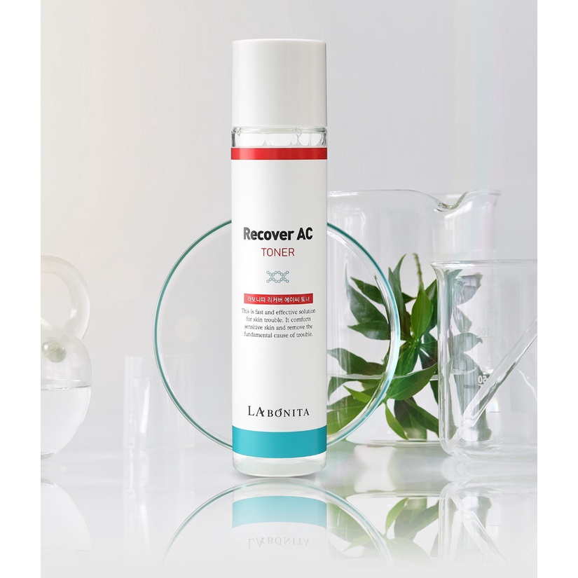4bc8a15db4fbcf9428c28261b93d13ca Combo toner & kem dịu da, giảm mụn dưỡng da phục hồi : LaBonita Recover AC Toner 120ml +LaBonita Recover AC Cream 50ml - Trị mụn | TheFaceHolic.com