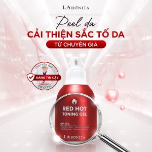 (Dạng chai) Gel Tẩy Da Chết AHA 25% + Lợi Khuẩn LACTOBACILLUS  La Bonita Red Hot Toning Gel