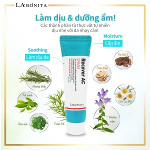 Kem Giảm Mụn Mờ Thâm Phục Hồi Da La Bonita Recover AC Cream 50ml