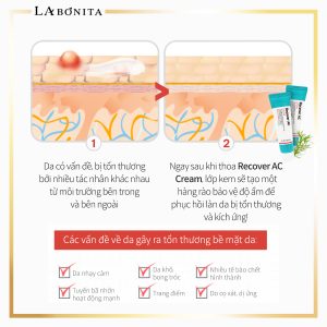 Kem Giảm Mụn Mờ Thâm Phục Hồi Da La Bonita Recover AC Cream 50ml
