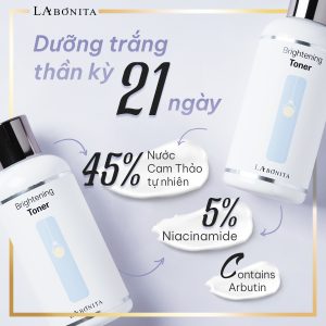 Toner Dưỡng Ẩm Và Sáng Da La Bonita Brightening Toner 200ml