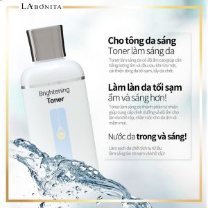 Toner Dưỡng Ẩm Và Sáng Da La Bonita Brightening Toner 200ml