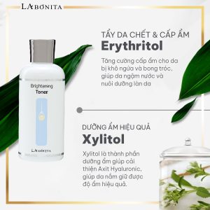 Toner Dưỡng Ẩm Và Sáng Da La Bonita Brightening Toner 200ml