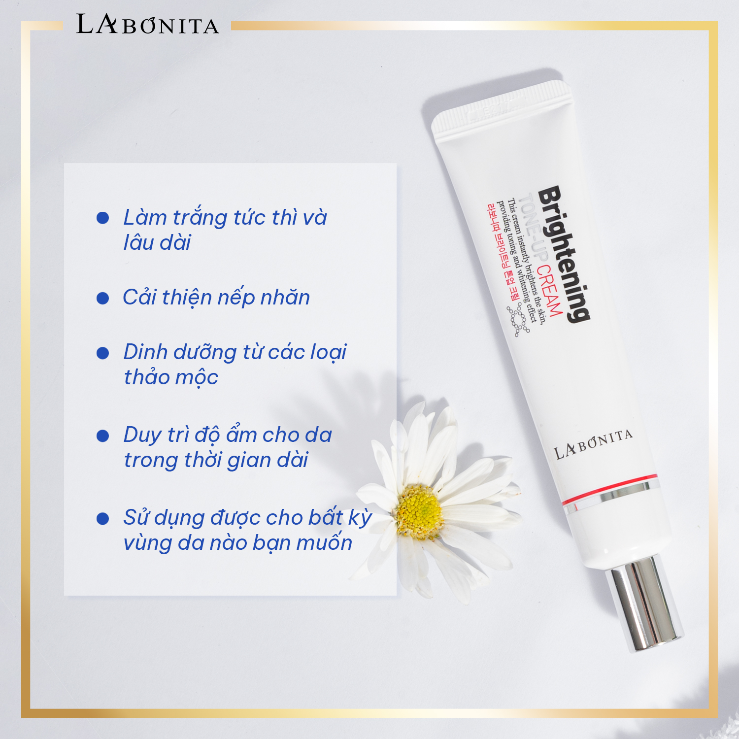 Kem Dưỡng Sáng Da Và Nâng Tone Da La Bonita Brightening Tone-Up Cream 40ml