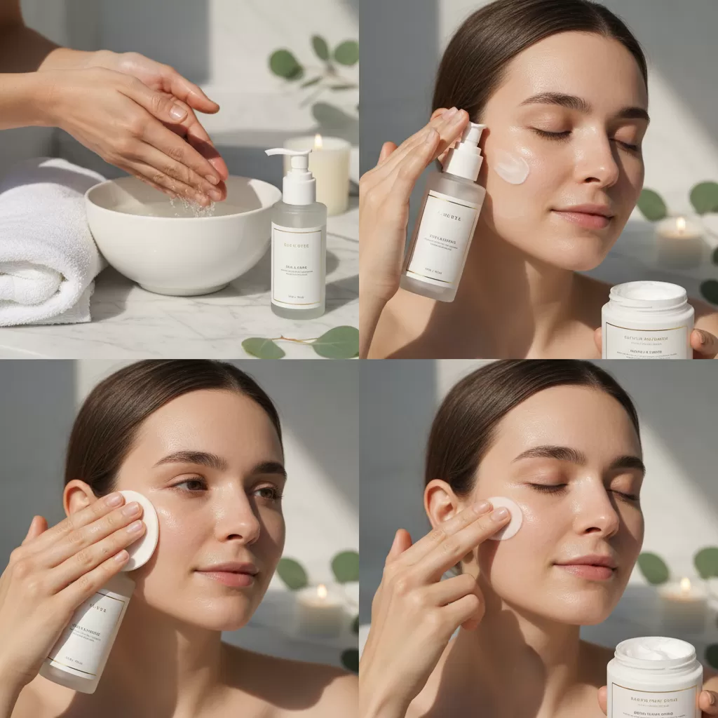 Quy trình chăm sóc da tối giản giúp hỗ trợ phục hồi da nhiễm corticoid