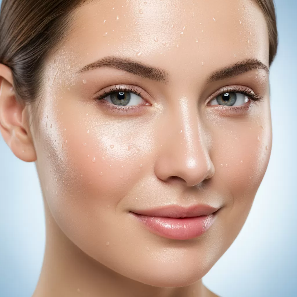 gemini_image_1770817191 Làn da được cấp ẩm đầy đủ sẽ trở nên căng mịn và đàn hồi hơn