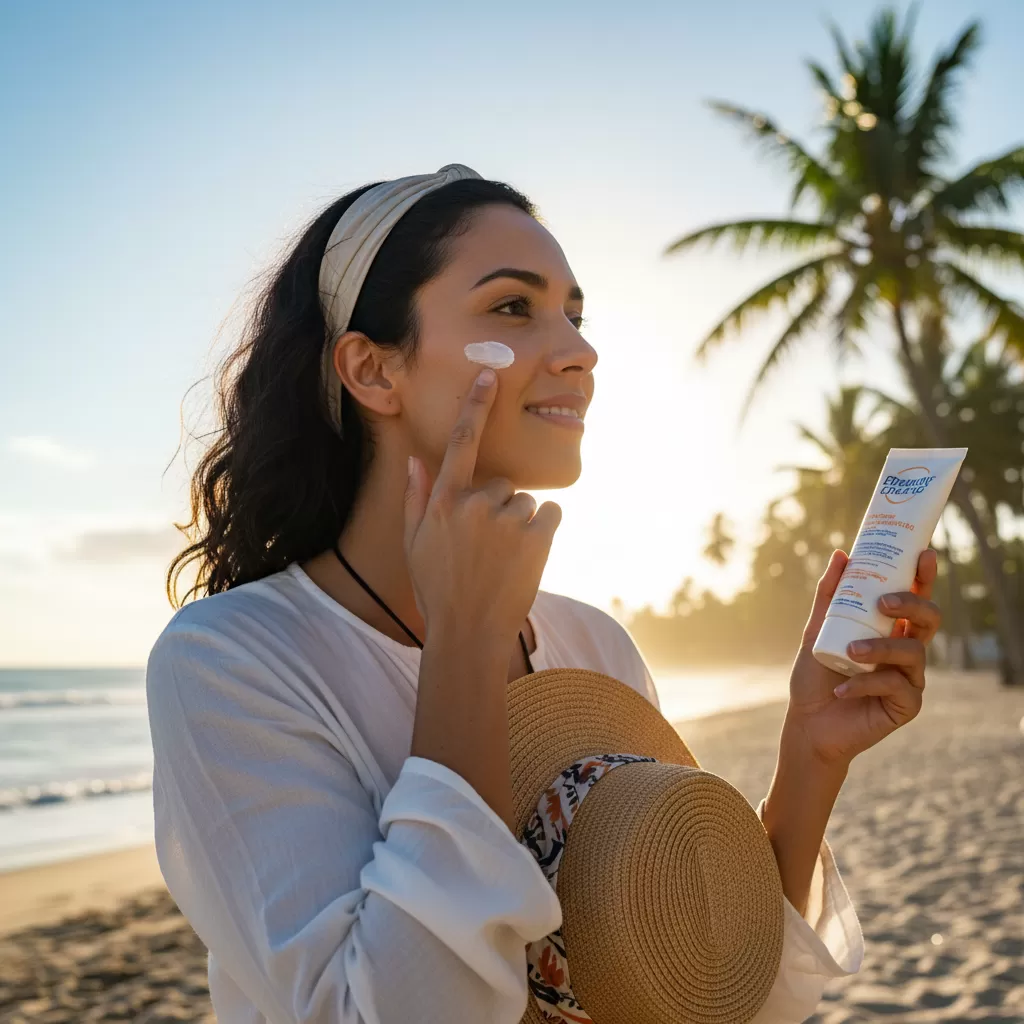 Bảo vệ da bằng kem chống nắng là bước không thể thiếu trong quy trình phục hồi