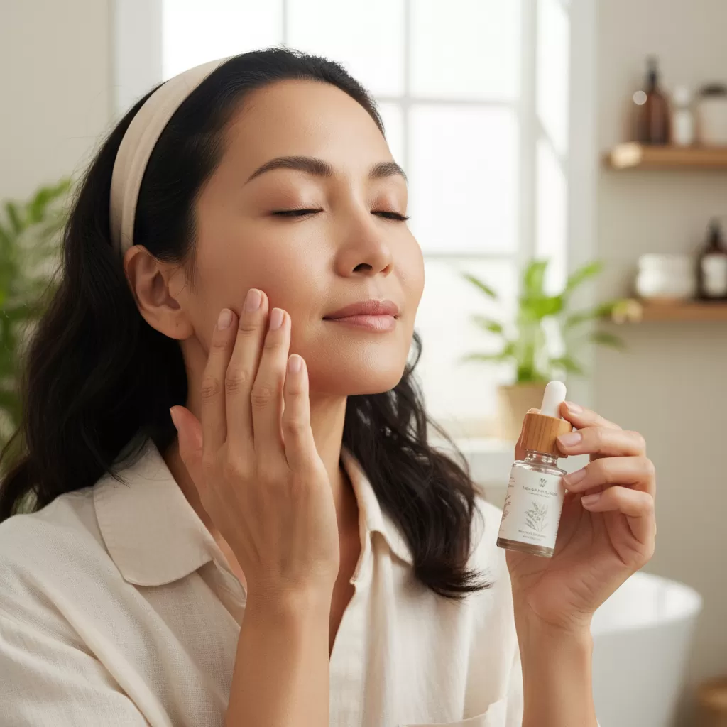 Làn da khỏe mạnh và rạng rỡ của phụ nữ tuổi 40 nhờ quy trình chăm sóc đúng cách