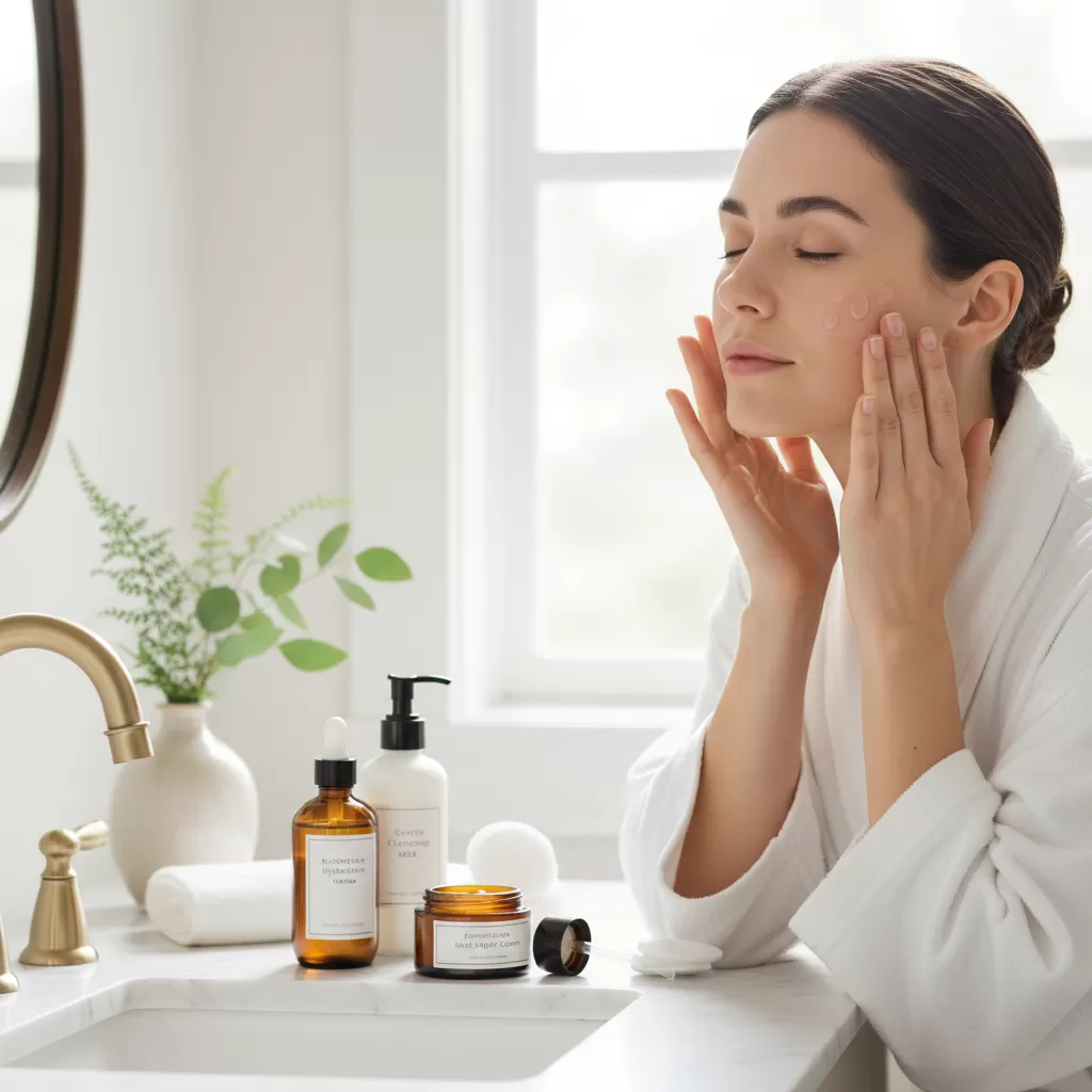 gemini_image_1770822367 Sử dụng các sản phẩm phục hồi chuyên sâu giúp làn da nhanh chóng lấy lại độ đàn hồi