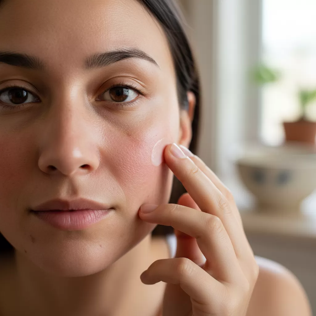 Làn da sau mụn thường đối mặt với tình trạng thâm sạm và hàng rào bảo vệ bị suy yếu