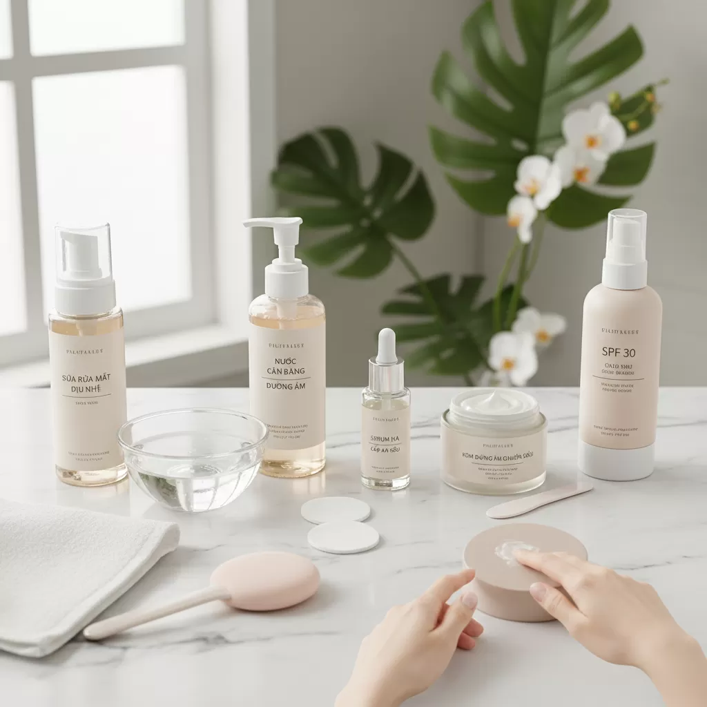 Làm sạch và cấp ẩm là hai bước nền tảng không thể thiếu trong quy trình dưỡng trắng