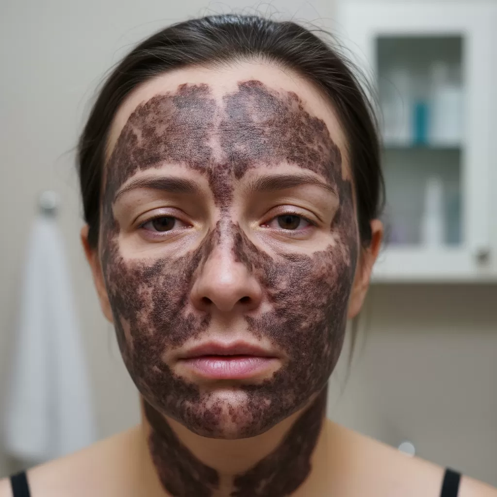 Tình trạng tăng sắc tố và nám sạm trở nên tồi tệ hơn khi da bị bào mòn