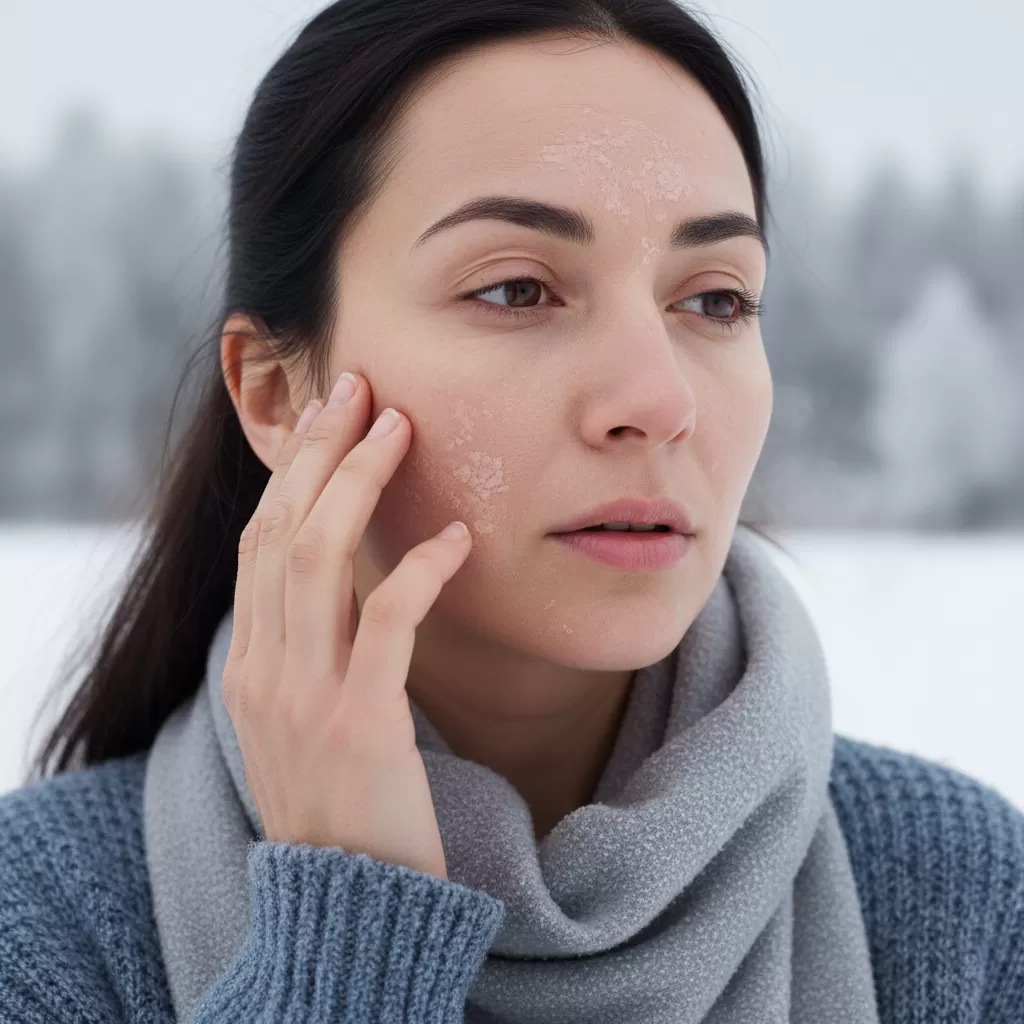 Làn da hỗn hợp thiên khô cần được chăm sóc đặc biệt khi thời tiết hanh khô