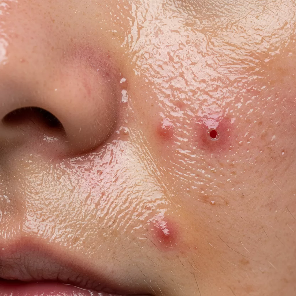 Tuyến bã nhờn hoạt động mạnh vào mùa hè gây bít tắc lỗ chân lông