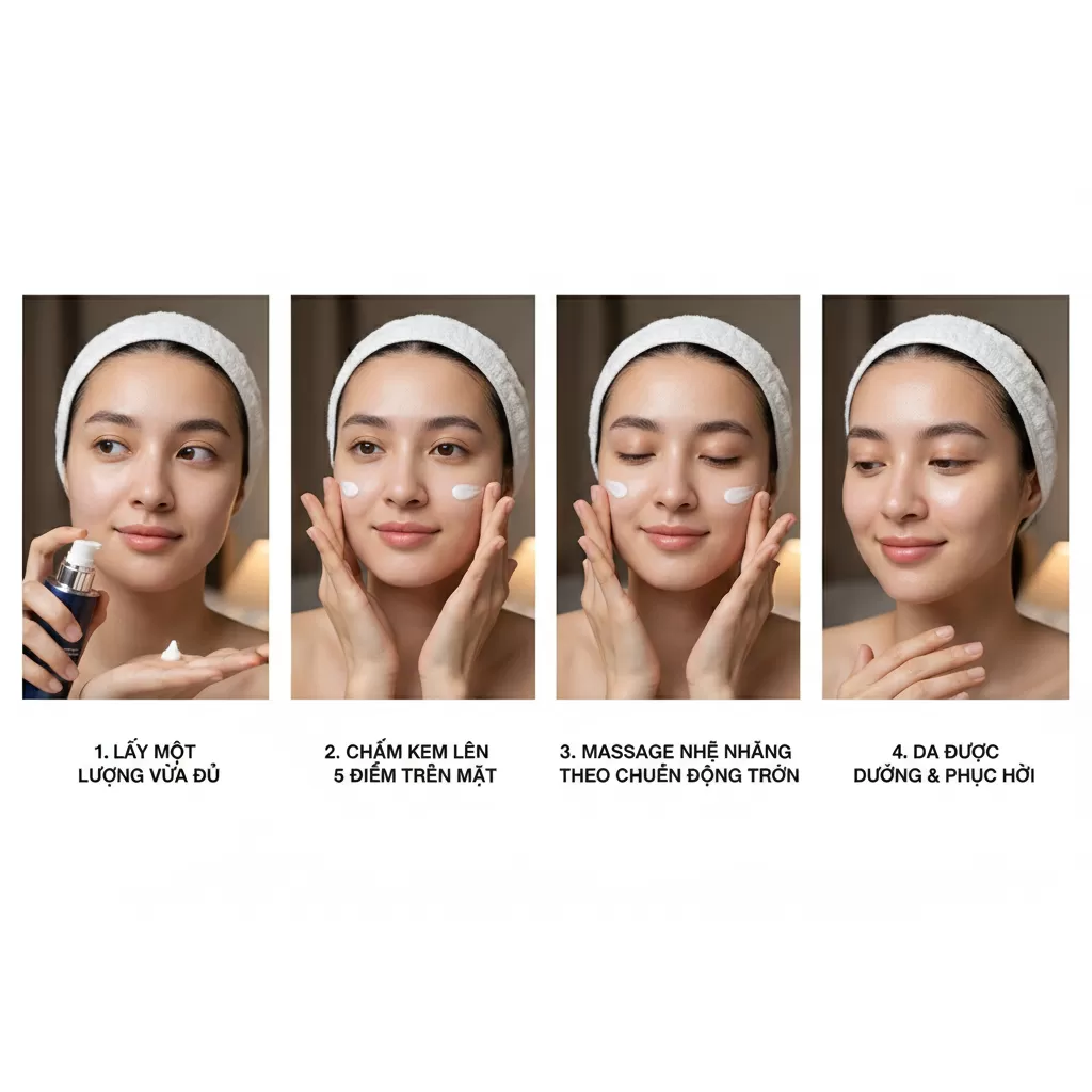 Khóa ẩm chuyên sâu giúp phục hồi hàng rào bảo vệ da trong suốt giấc ngủ