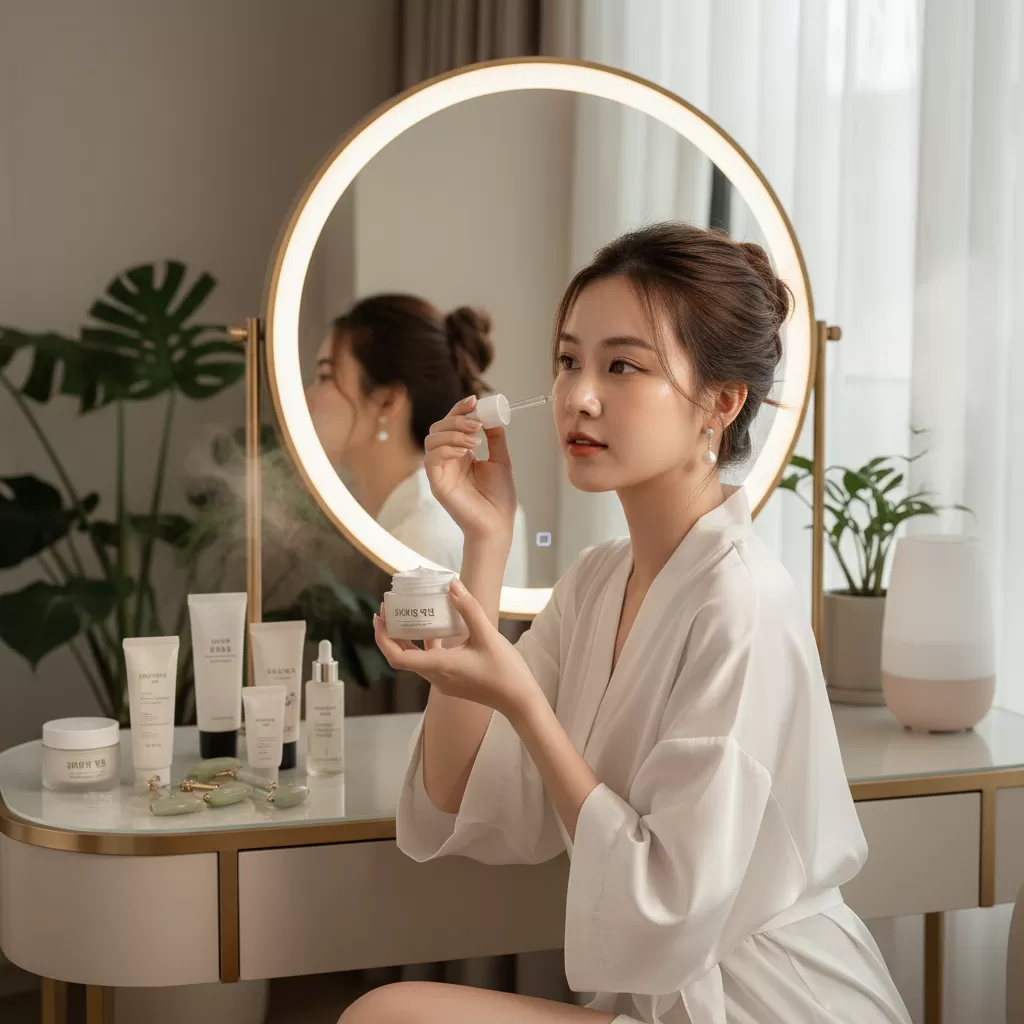 gemini_image_1770827390 Việc tìm hiểu cách lựa chọn mỹ phẩm Hàn Quốc phù hợp làn da người Việt là bước quan trọng để sở hữu làn da khỏe mạnh