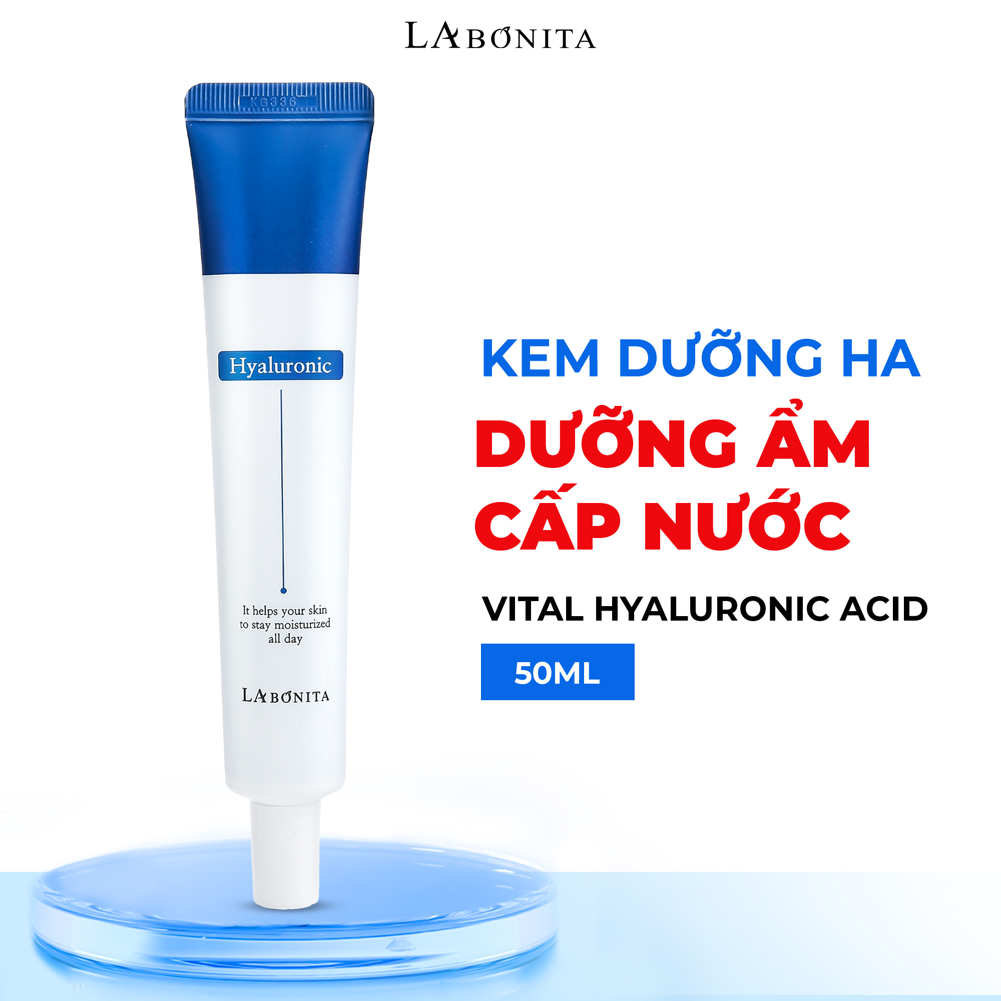 Kem Dưỡng Ẩm Sáng Da Và Phục Hồi Da La Bonita Vital Hyaluronic Acid Cream 50ml