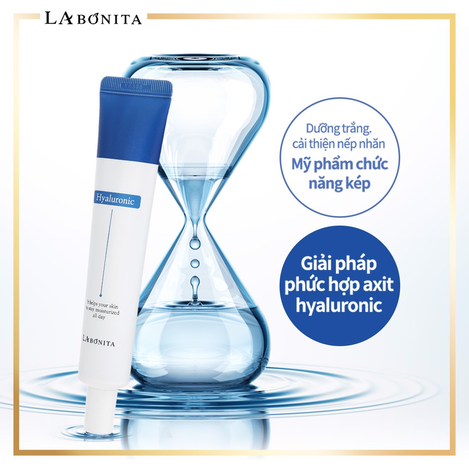 Kem Dưỡng Ẩm Sáng Da Và Phục Hồi Da La Bonita Vital Hyaluronic Acid Cream 50ml