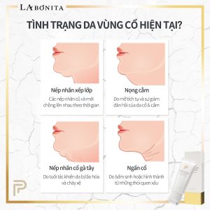 Kem Dưỡng Da Vùng Cổ Giảm Nếp Nhăn La Bonita Peptide Roller Neck Cream 50ml