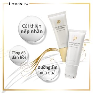 Kem Dưỡng Da Vùng Cổ Giảm Nếp Nhăn La Bonita Peptide Roller Neck Cream 50ml