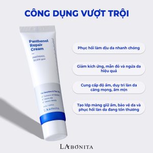 KEM DƯỠNG PHỤC HỒI VITAL PANTHENOL REPAIR CREAM LA BONITA 50ML