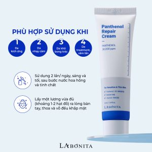 KEM DƯỠNG PHỤC HỒI VITAL PANTHENOL REPAIR CREAM LA BONITA 50ML