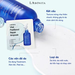 Tinh chất hỗ trợ phục hồi làm dịu da La Bonita Panthenol Repair Ampoule 10ml
