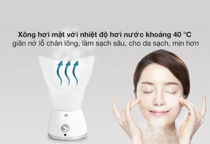 Xông hơi mặt giúp lỗ chân lông thông thoáng tạo điều kiện cho dưỡng chất thẩm thấu