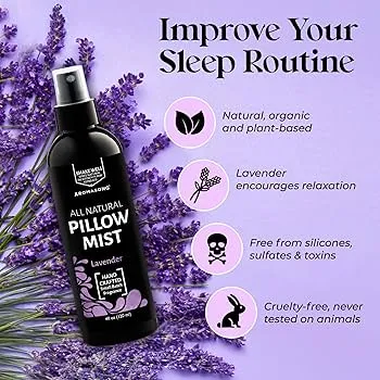 Xịt gối Lavender mang lại không gian thư giãn lý tưởng cho giấc ngủ
