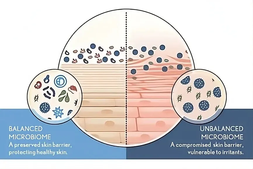 balanced___unbalanced_microbiome Hệ vi sinh vật cân bằng là chìa khóa để sở hữu làn da mịn màng không tì vết