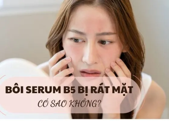 Sử dụng serum chứa Vitamin B5 là cách hiệu quả nhất để làm dịu da tức thì
