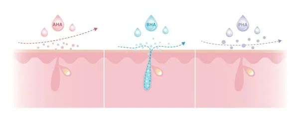 Cơ chế hoạt động của BHA giúp giải phóng bít tắc sâu trong lỗ chân lông