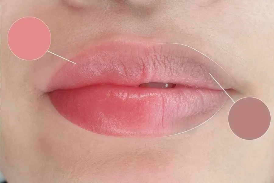 Sự khác biệt rõ rệt trước và sau khi thực hiện liệu trình trị thâm môi