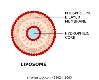 Cấu trúc màng kép phospholipid của Liposome tương thích hoàn hảo với tế bào da