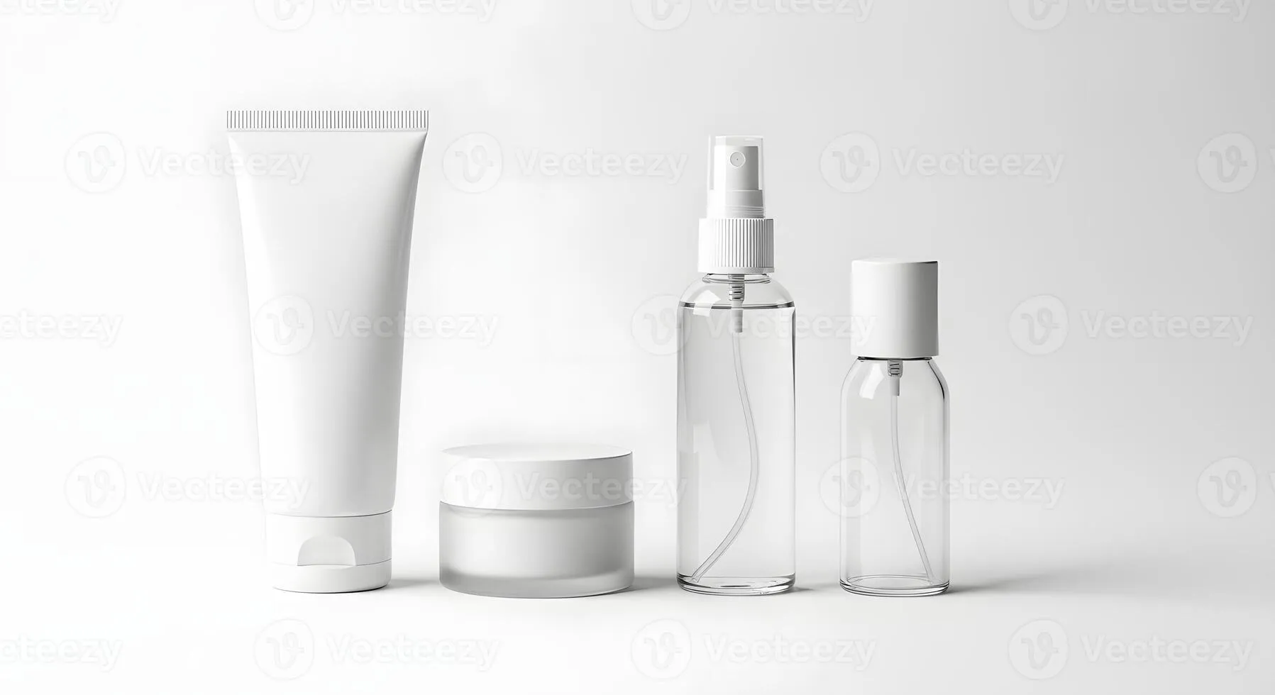 minimalistic-skincare-products-set-on-white-background-photo Chu trình dưỡng da 3 bước tối giản giúp làn da thông thoáng và phục hồi tự nhiên