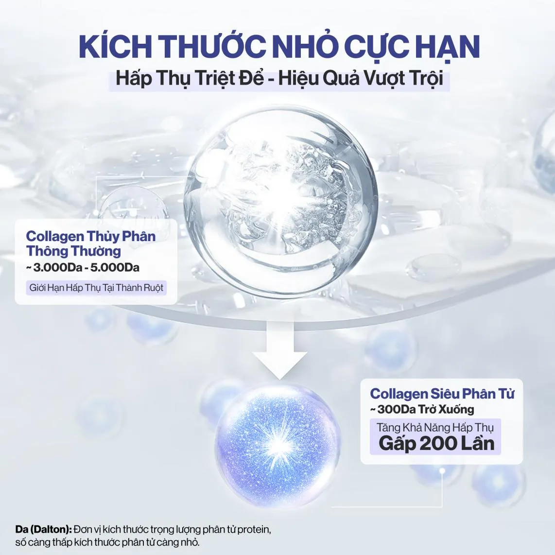 Collagen thủy phân giúp cơ thể hấp thụ nhanh chóng và ngăn ngừa nóng trong