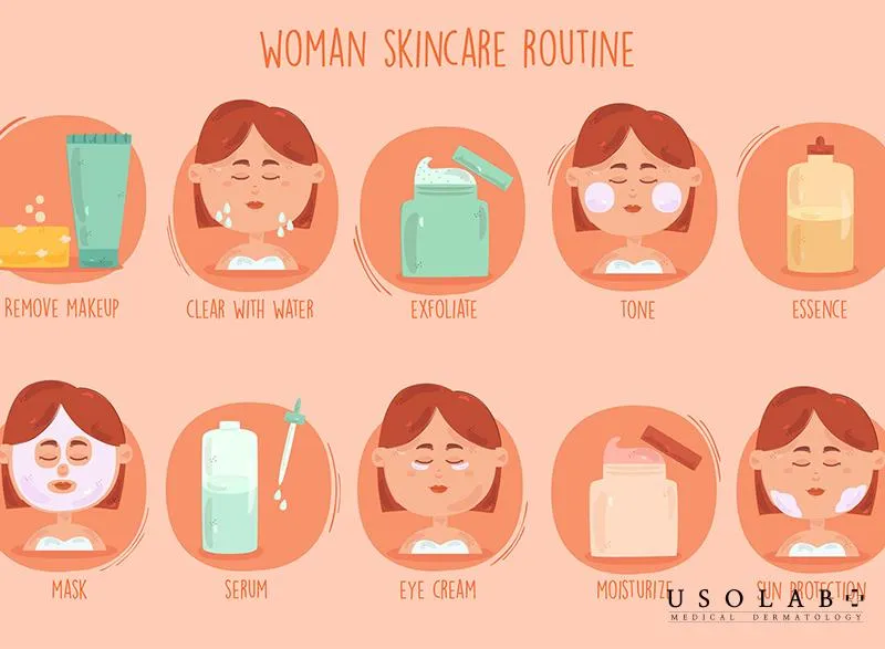 quy-trinh-skincare-co-ban Sự kết hợp giữa xịt khoáng và các bước dưỡng chuyên sâu giúp tối ưu hóa hiệu quả chăm sóc da