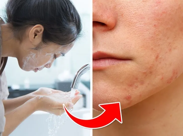 Thói quen vệ sinh da mặt không đúng cách là nguyên nhân trực tiếp dẫn đến mụn tái phát